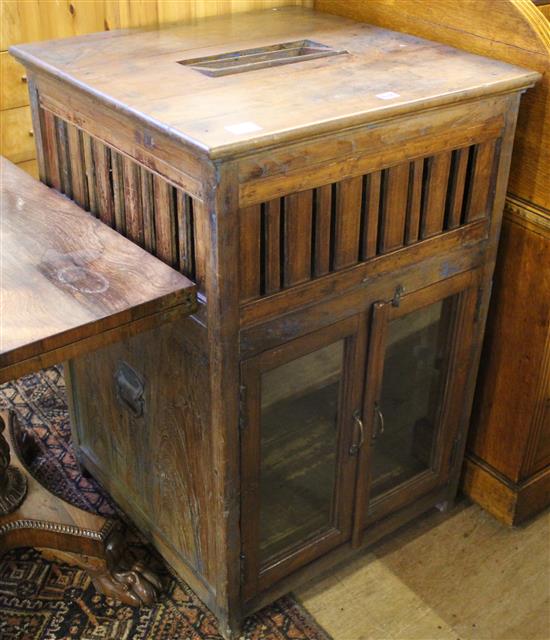 An Indian hardwood cabinet